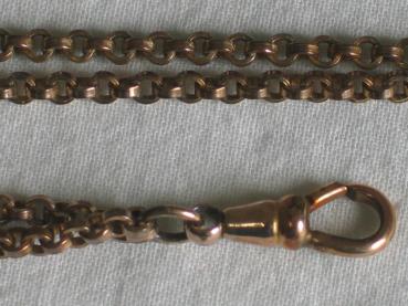 Taschenuhrenkette im Ankerkettendesign, Länge 42,1 cm, Gewicht: ca. 16,7 Gramm