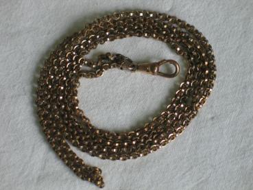 Taschenuhrenkette im Ankerkettendesign, Länge 42,1 cm, Gewicht: ca. 16,7 Gramm