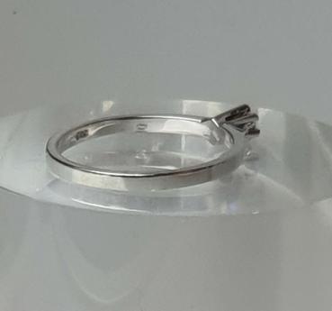 Preview: Diamantsolitär aus 585er Weißgold mit Diamant 0.05 ct., Größe 51, Gewicht: 1,7g