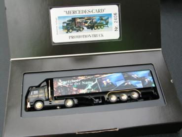 Herpa MB Promotion-Truck Mercedes Card Nr.2406 NL Fulda mit OVP Werbebox 1:87