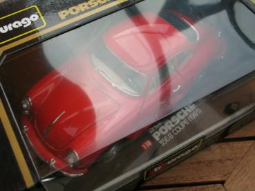 Preview: Bburago Porsche 356B Coupe (1961), rot, 1:18 in OVP