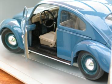 Preview: Solido Volkswagen VW Käfer, Brezelkäfer, blau, 1:17 in OVP