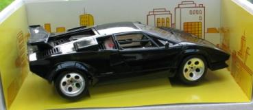 Bburago Lamborghini Countach LP 5000 S Quattrovalvole, negro, 1:18 in OVP