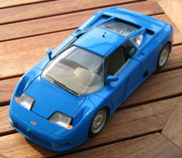 Bburago Bugatti II GB (1991), blau, 1:18