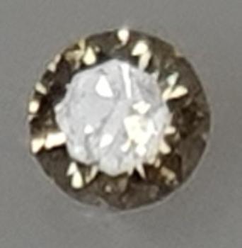 Natürlicher Diamant im Brillantschliff. 0.26 ct. Fancy Color Champagner Clarity SI