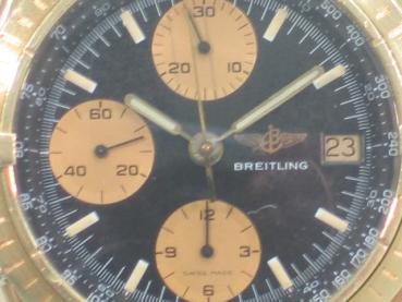 Breitling Chronomat, 750er Gold mit Lederband, Ref. 81950
