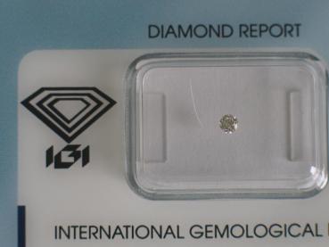 Preview: Diamant im Brillantschliff 0.07 ct / VVS1 / G / Good / mit IGI Report