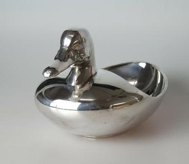 Schale "Ente" aus 925er Sterlingsilber, Gewicht: 174g