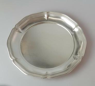 Silberteller aus 830er Silber, Durchmesser: 16,5 cm, Gewicht: 97,0g