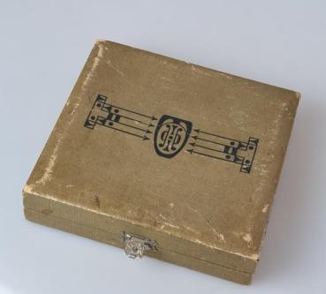 Antiksilber: 6x kleine Löffel, teilvergoldet, 800er Silber in Originalbox