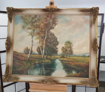 Ölgemälde "Landschaft" unbekannter Maler, Schätzpreis 1.000,- EUR