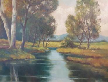 Ölgemälde "Landschaft" unbekannter Maler, Schätzpreis 1.000,- EUR