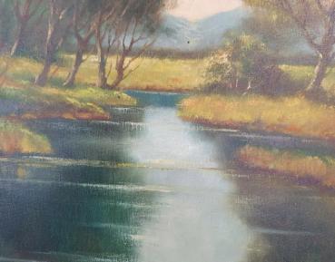 Ölgemälde "Landschaft" unbekannter Maler, Schätzpreis 1.000,- EUR