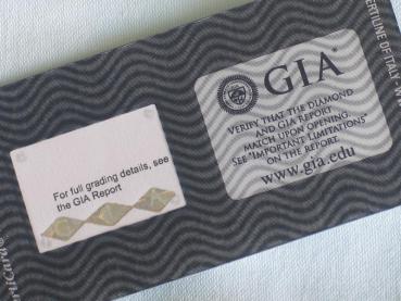 Preview: Diamant im Old Mine Brilliant Cut "I" 0.59 ct / SI2 mit GIA Repor, Laser Inscription Registry