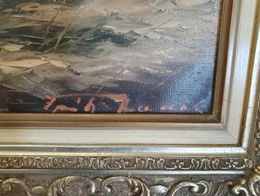 Ölgemälde "Altes Bauerngehöft" Düsseldorfer Maler Fritz Haack, Schätzpreis 2.100,- EUR