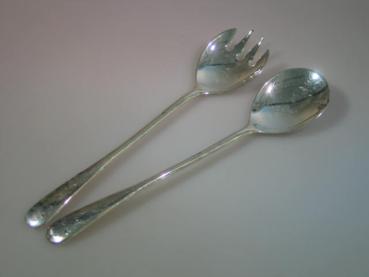 Salatbesteck 2-teilig, Italien, silver plated