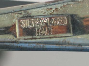 Salatbesteck 2-teilig, Italien, silver plated