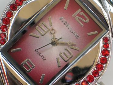 Preview: Excellanc Damenuhr mit Metallarmband, silberfarben