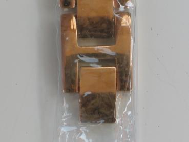 MC Damenuhr mit Schmucksteinbesatz und echt Leder/Metallband