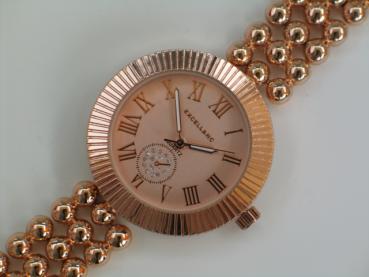 Excellanc Damenuhr mit Metallarmband, rosegoldfarben