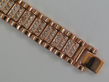 Donna Kelly Damenuhr mit Metallarmband und Schmucksteinen