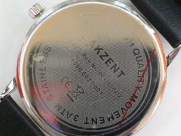 Akzent Herrenuhr mit Kunstlederband