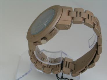 Raptor Herrenuhr mit Metallarmband, massiv, schwer, Modell: mattiert