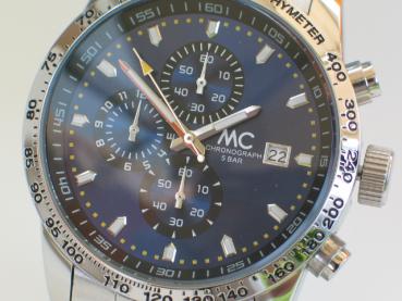 MC Herren Chronograph mit Edelstahlband - Big Version