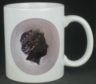 "Year of the Tiger" Kaffeebecher delgrey, 11 fl oz. Keramik weiß