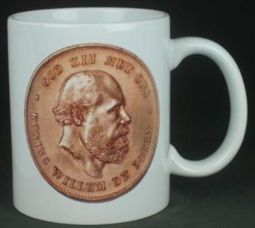 "Willem de Derde" Kaffeebecher delgrey, 11 fl oz. Keramik weiß