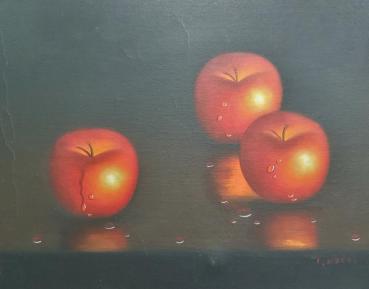 "Rote Äpfel" Stillleben K. Mason