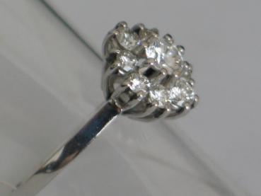 Neuwertiger Diamantring mit 0.81 ct. aus 750er Weissgold, Größe 57 Gewicht: 4,3g