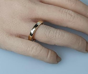 Preview: Bandring mit Diamanten aus 750er Gold, Größe: 58, Gewicht: 5,1g