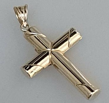 Anhänger "Jesus am Kreuz" aus 585er Gelbgold, Gewicht: 1,5g