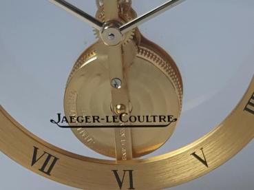 Jaeger Le Coultre Tischuhr mit Stabwerk, Messinggehäuse, 8-Tage Werk