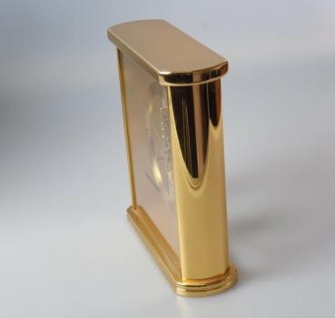 Jaeger Le Coultre Tischuhr mit Stabwerk, Messinggehäuse, 8-Tage Werk