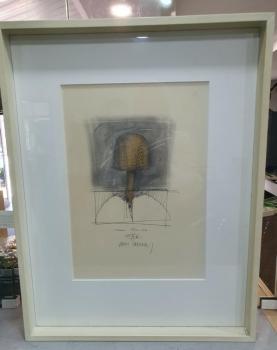 3x Farbzeichnungen betitelt, im Rahmen, unbekannter Künstler - Schätzpreis 1.080,- EUR