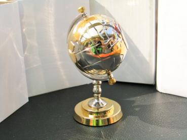 Tavolino Miniaturuhr - Globus mit Uhr - Höhe ca. 10 cm