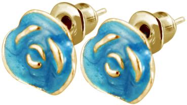 Preview: Cham Cham Ohrstecker, Goldfarbig/Mehrfarbig, VE 3 Stück