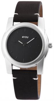 4You Damenuhr mit Echtlederarmband