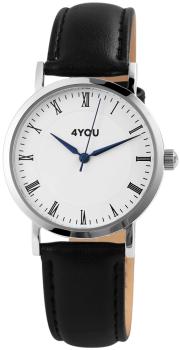 4You Unisexuhr mit Kunstlederband