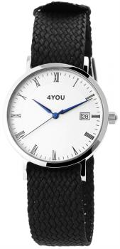 Preview: 4You Unisexuhr mit Textilarmband