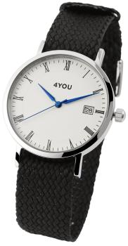 4You Unisexuhr mit Textilarmband