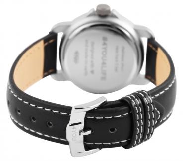 Preview: 4You Herrenuhr mit Kunstlederband