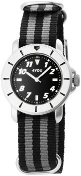 Preview: 4You Unisexuhr mit Textilarmband