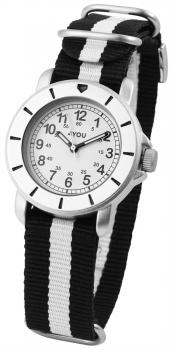 4You Unisexuhr mit Textilarmband