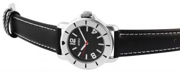 Preview: 4You Herrenuhr mit Kunstlederband