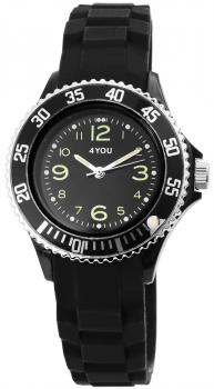 Preview: 4You Damenuhr mit Silikonarmband