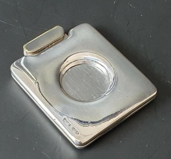 Vintage Zigarrenabschneider "Guillotine" aus 925er Sterlingsilber, Donatus Solingen, Gewicht: 60g