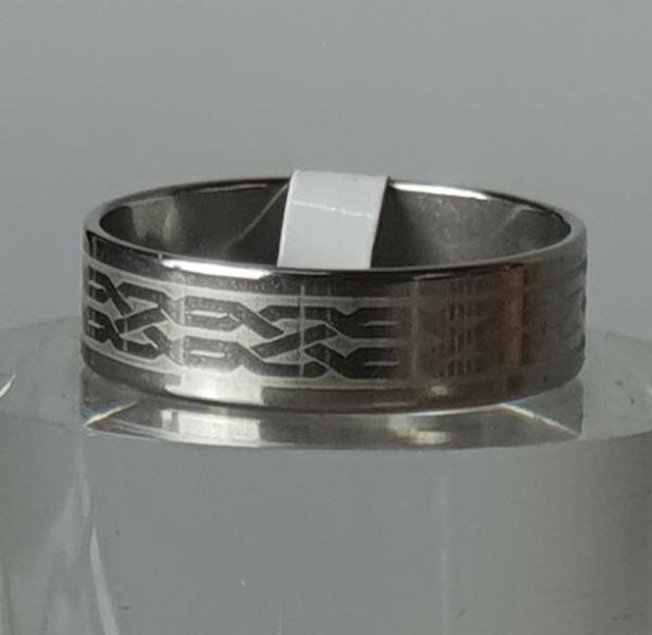 Edelstahlring Design 9, Ringgröße: D 58 (19)